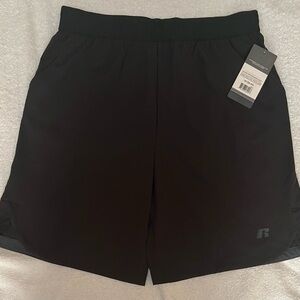 Men’s Russell Black Running Shorts, Size Medium, New With Tags